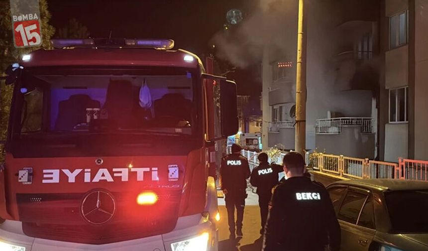 Denizli’de Apartman Balkonunda Kombi Yangını