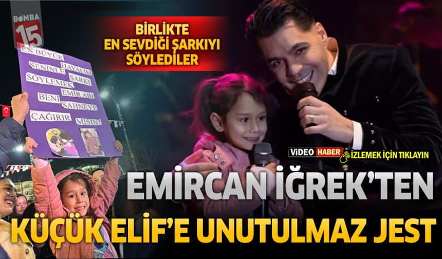 Emir Can İğrek’ten Minik Hayranı Elif Irmak Acar'a Unutulmaz Jest