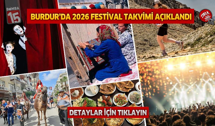Burdur’da 2026 Festival Takvimi Açıklandı