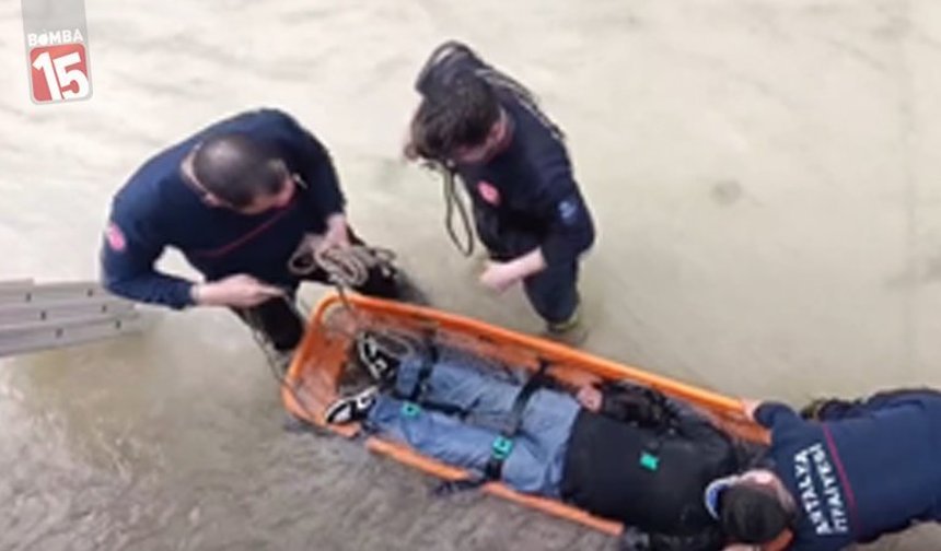 Antalya'da Talihsiz Kaza: Oba Çayı’na Düşen Vatandaş Hastaneye Kaldırıldı