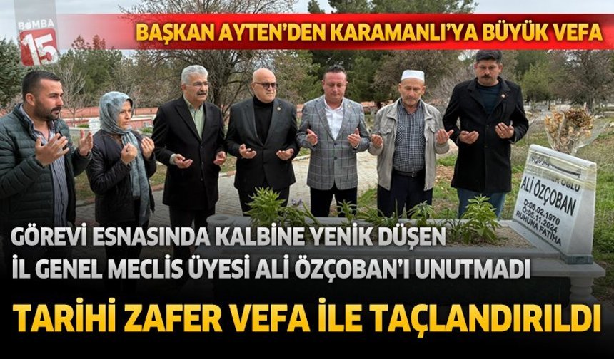 CHP Burdur İl Başkanı Barış Ayten Tarihi Başarıyı vefa ile taçlandırdı