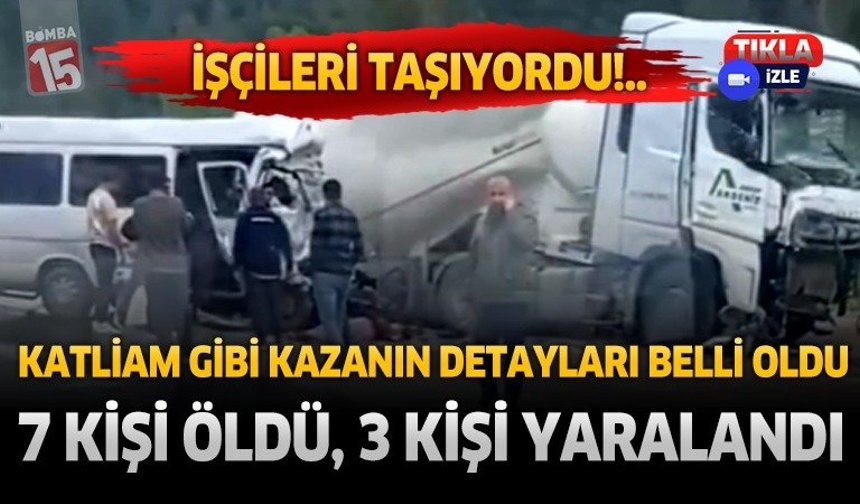 Bucak Kargı Tünelindeki Kazanın Detayları Belli Oldu