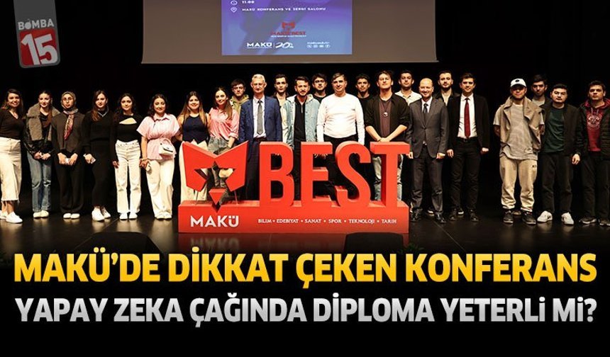 MAKÜ’de Dikkat Çeken Konferans: Yapay Zeka Çağında Diploma Yeterli mi?
