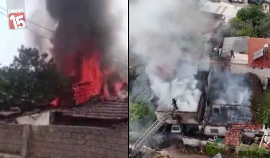 Antalya Kepez’de Gecekondu Yangını: 2 Çocuğu Mahalleli Kurtardı