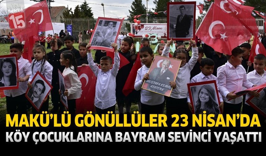 MAKÜ’lü Gönüllüler 23 Nisan’da Köy Çocuklarına Bayram Sevinci Yaşattı