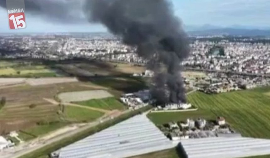 Antalya’da Patates Fabrikasında Yangın: Tesis Küle Döndü