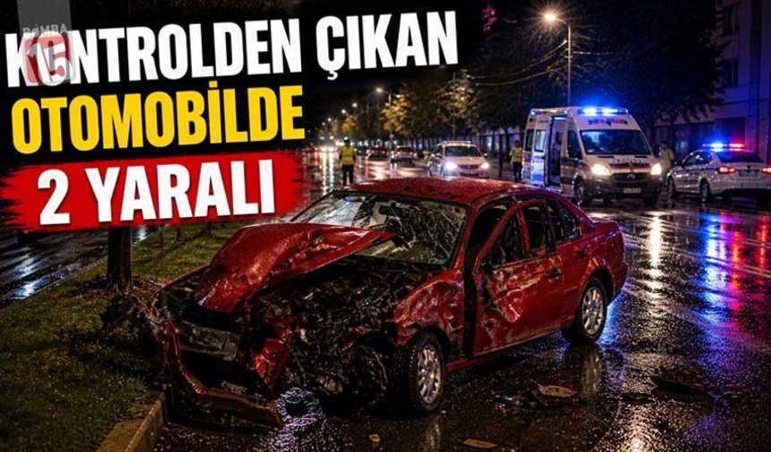 Yağmur Kazayı Getirdi: Isparta’da Otomobil Refüje Çarptı