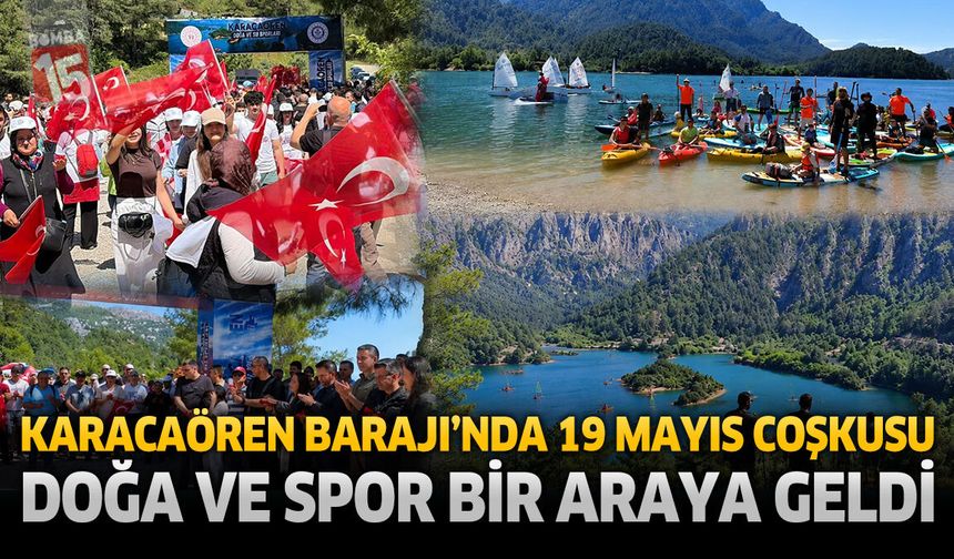 Karacaören Barajı’nda 19 Mayıs Coşkusu: Doğa ve Spor Bir Araya Geldi