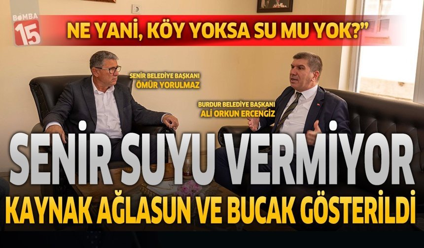 Senir Suyu vermiyor. İhalesi yapılan proje belirsizliğe sürükleniyor