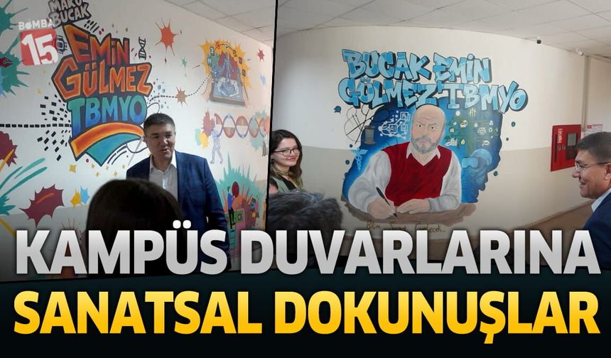 MAKÜ’de öğrenciler kampüs duvarlarını sanatla buluşturdu