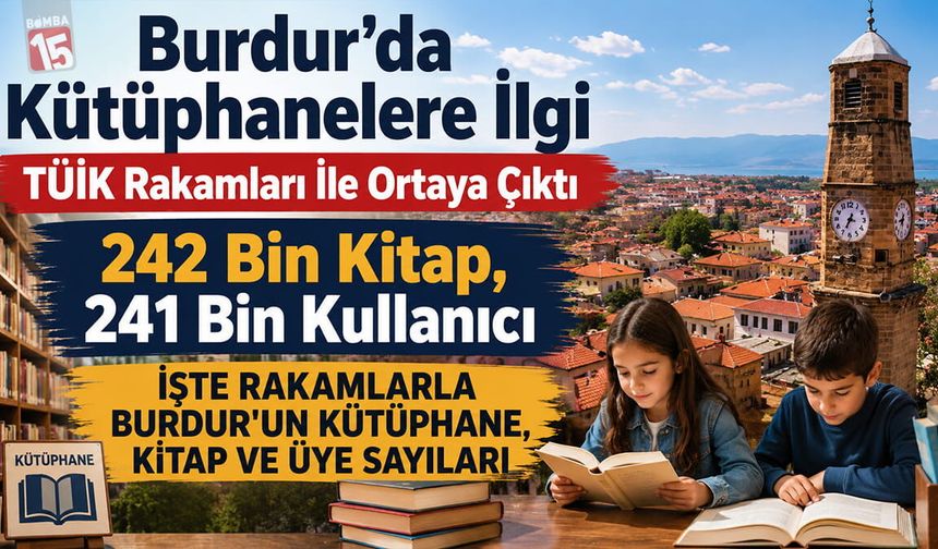 Burdur’da Kütüphanelere İlgi TÜİK Rakamları İle Ortaya Çıktı
