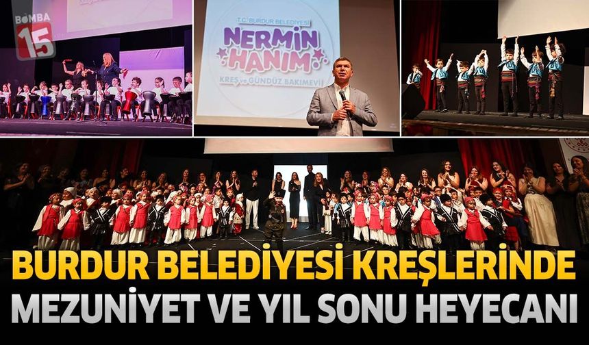 Burdur Belediyesi Kreşlerinde Yılsonu Coşkusu