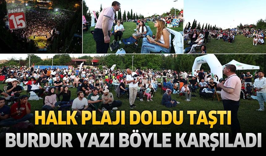 Burdur’da Yaz Coşkusu Halk Plajı’nda Yaşandı