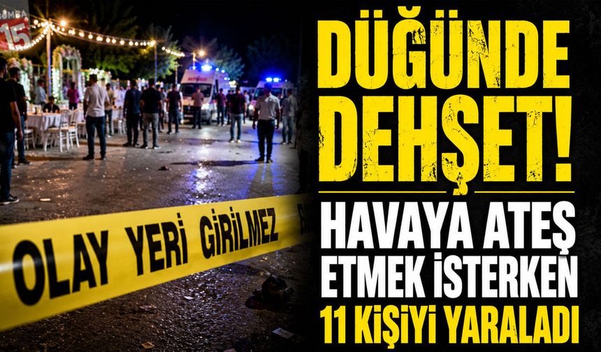 Düğünde Korku Dolu Anlar: 11 Kişi Hastanelik Oldu