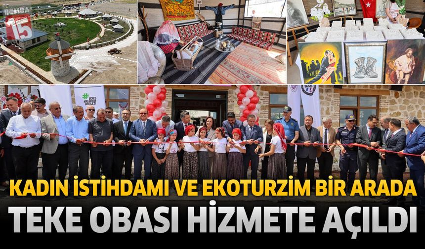 Karamanlı'da Ekolojik Teke Obası Hizmete Açıldı