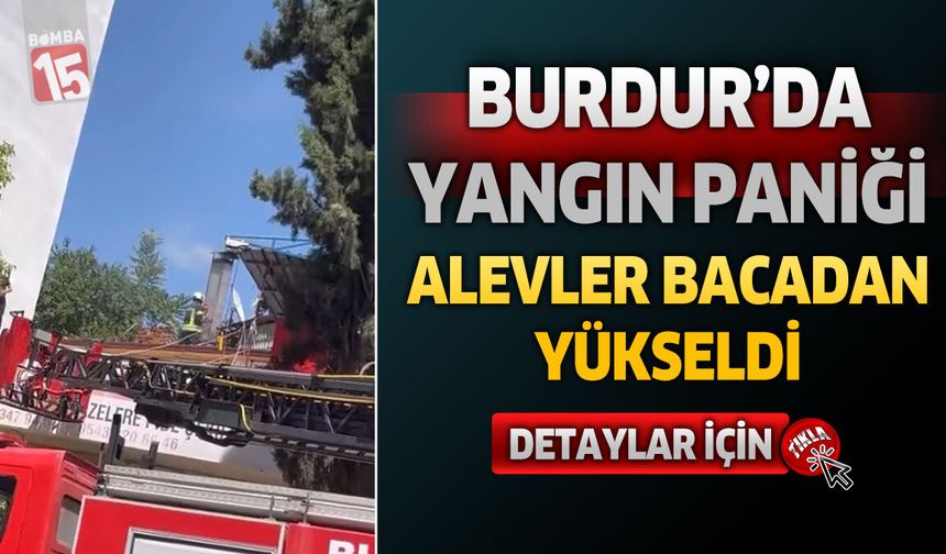 Burdur’da Lokanta Bacasında Yangın Paniği