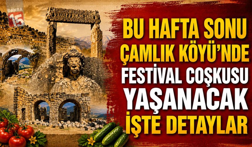 Bu Hafta Sonu Çamlık Köyü’nde Festival Coşkusu Yaşanacak
