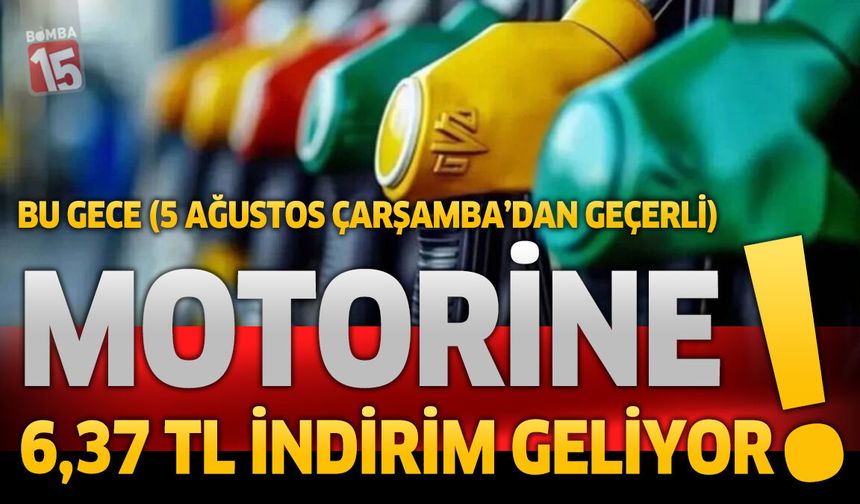 Motorine 6,37 TL İndirim Geliyor