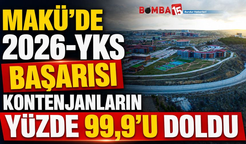 MAKÜ’de 2026-YKS Başarısı: Kontenjanların Yüzde 99,9’u Doldu