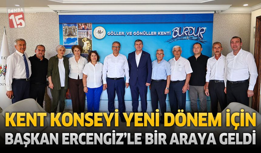 Başkan Ercengiz, Burdur Kent Konseyi Yönetimini Ağırladı