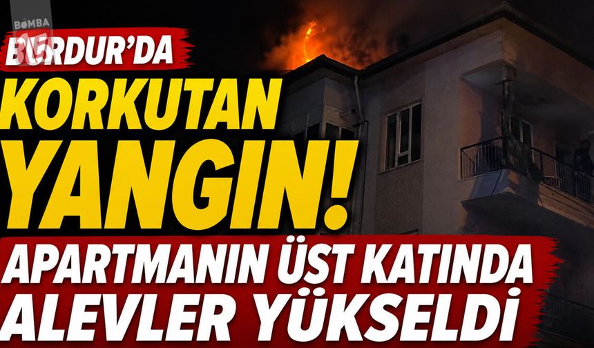 Burdur’da Gece Yarısı Apartman Yangını: Ekipler Seferber Oldu
