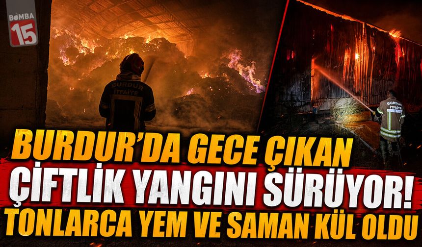 Burdur’da Orman Dibinde Çiftlik Yangını! Müdahale Sürüyor