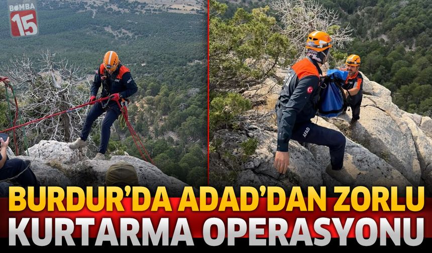 Burdur'da Afad'dan Zorlu Kurtarma Operasyonu 3 Gündür Mahsur Kalan 6 Hayvan Kurtarıldı