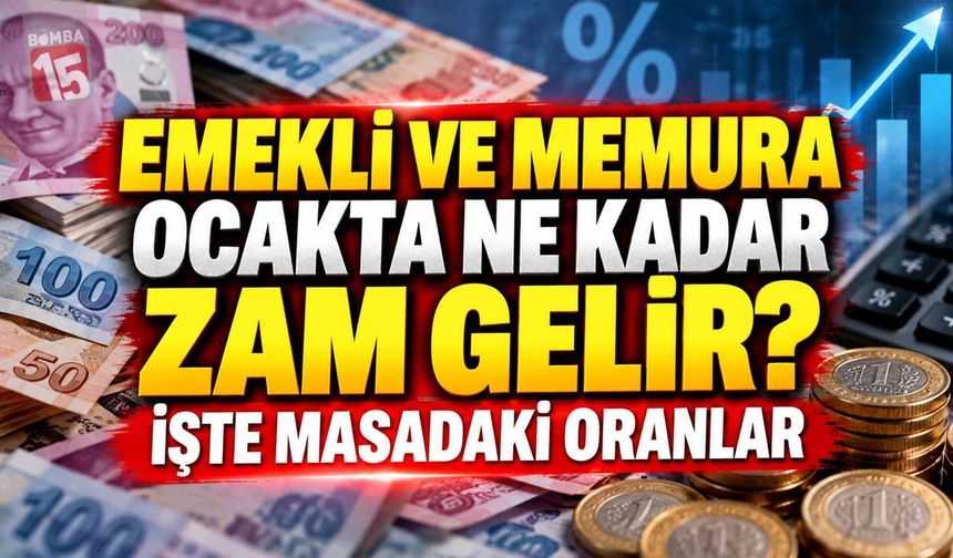 Emekli ve Memura Ocakta Ne Kadar Zam Gelir? İşte Masadaki Oranlar