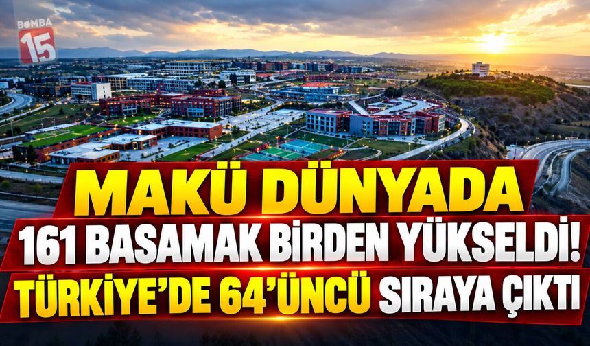 MAKÜ Dünyada 161 Basamak Birden Yükseldi! Türkiye’de 64’üncü Sıraya Çıktı