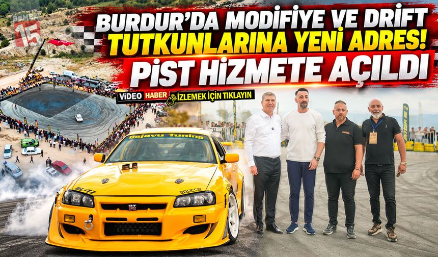 Burdur’da Modifiye ve Drift Tutkunlarına Yeni Adres! Pist Hizmete Açıldı