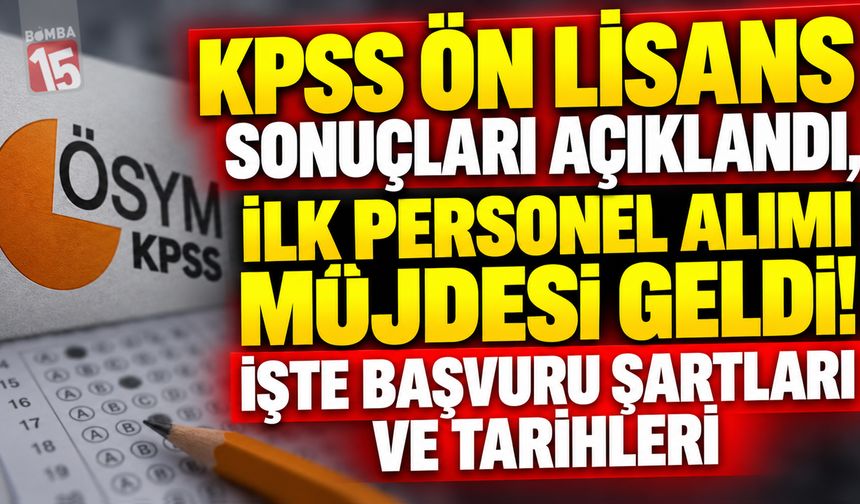 KPSS Ön Lisans Sonuçları Açıklandı, İlk Personel Alımı Müjdesi Geldi! İşte Başvuru Şartları ve Tarihleri