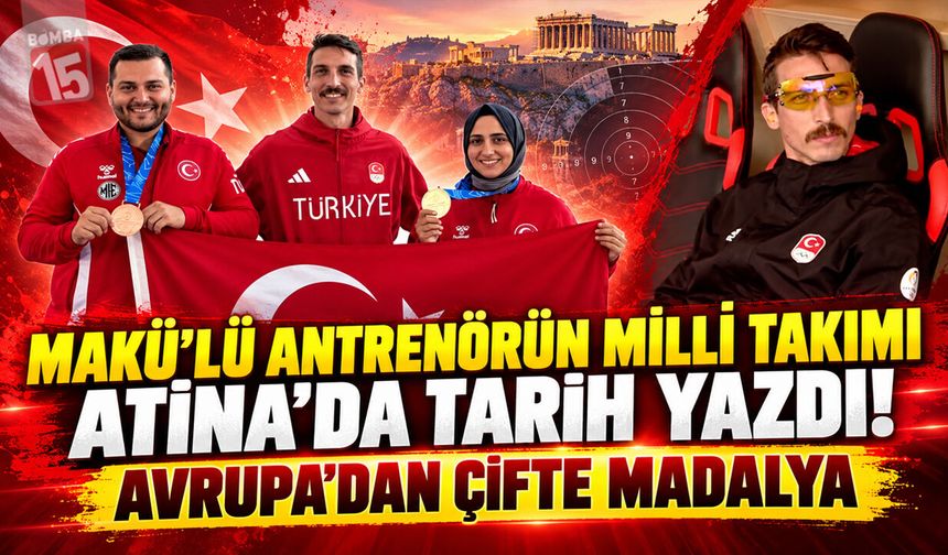 MAKÜ’lü Antrenörün Milli Takımı Atina’da Tarih Yazdı! Avrupa’dan Çifte Madalya