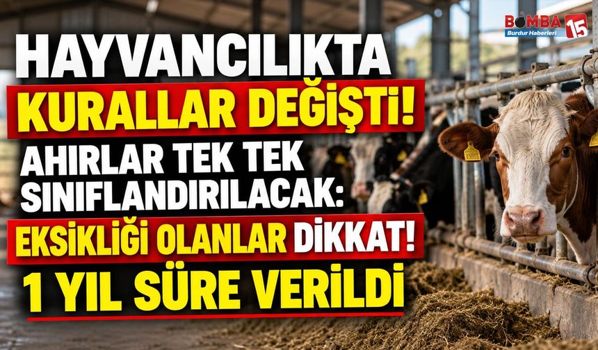 Hayvancılık Yapanlar Dikkat! Ahır ve Çiftlikler İçin Yeni Dönem Başladı