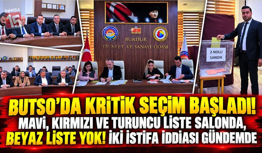 BUTSO’da Kritik Seçim Başladı! Mavi, Kırmızı Ve Turuncu Liste Salonda, Beyaz Liste Yok! İki İstifa İddiası Gündemde