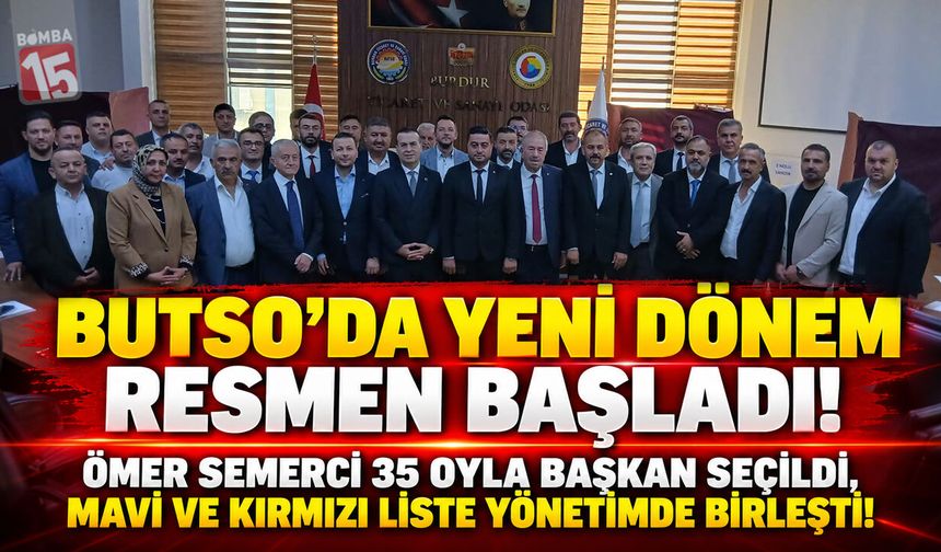 BUTSO’da Yeni Dönem Resmen Başladı! Ömer Semerci 35 Oyla Başkan Seçildi, Mavi Ve Kırmızı Liste Yönetimde Birleşti!